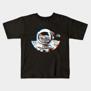 3D Astronaut Graphic Design Kids T-Shirt